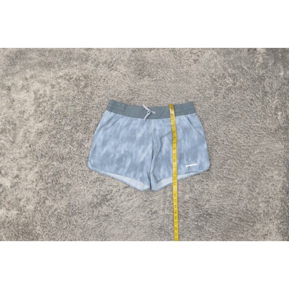 Patagonia Women's Size S Gray Athletic Shorts - Polyester Drawstring Pockets - Picture 2 of 7